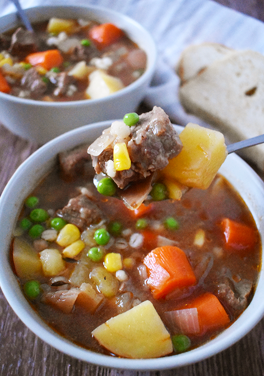 Beef Barley Soup - The Almond Eater